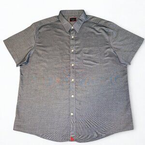 UNTUCKit Button Up Shirt Mens XXL Blue Short Sleeve 2XL